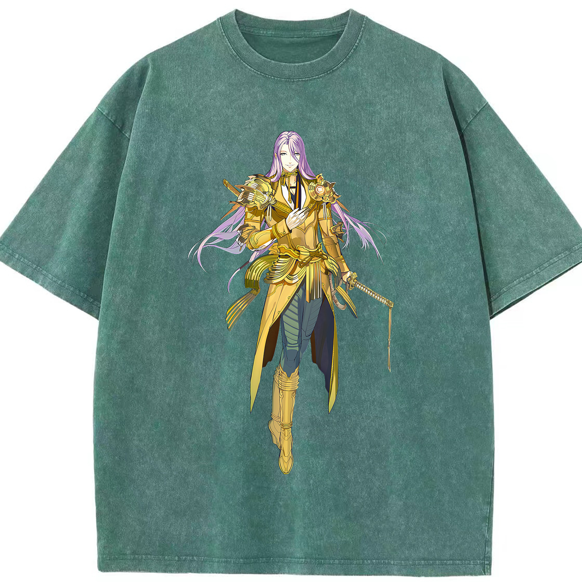 （画像用） 刀剣乱舞 Touken Ranbu 綿100% ヴィンテージ風 半袖Tシャツ（フロントプリント）